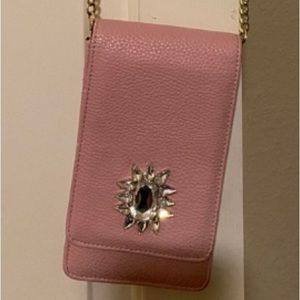 🆑Charming Charlie Pink Rhinestone Crossbody